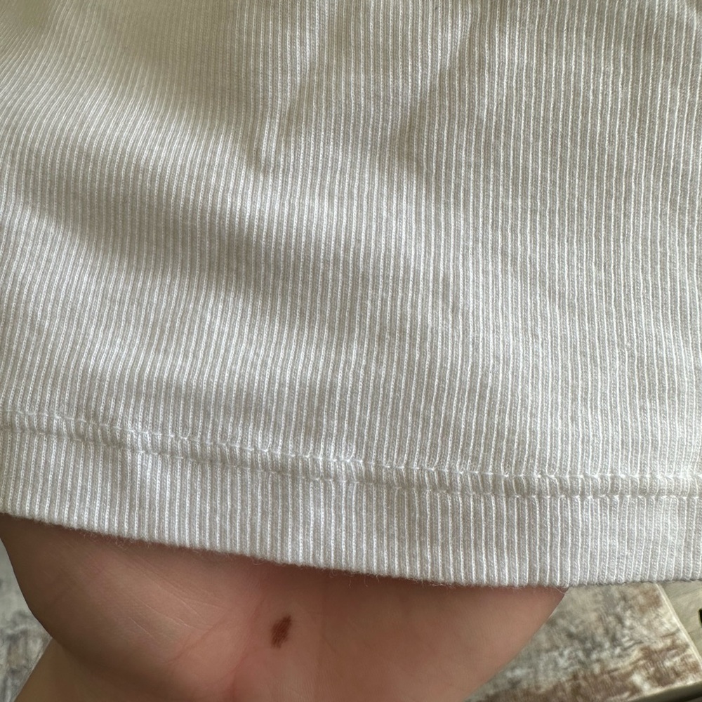 Talula Ribbed White Long Sleeve Top - Picture 3 of 3